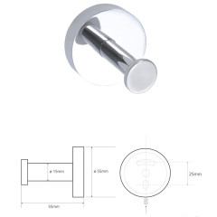 Крючок для полотенец Bemeta Omega 104206023
