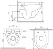 Унитаз подвесной с сиденьем AM.PM Spirit 2.0 C701700SC безободковый