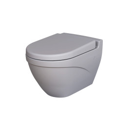 Унитаз Nord 133T20301 (535*385*360) СЕРЫЙ  МАТОВЫЙ подвесной с толстой крышкой