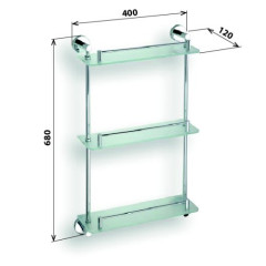 Полка стеклянная Bemeta Omega 104202132