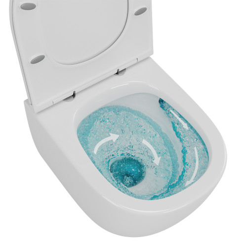 OWL Vind Cirkel-H Унитаз подвесной безободковый с сиденьем DP микролифт, система смыва Торнадо