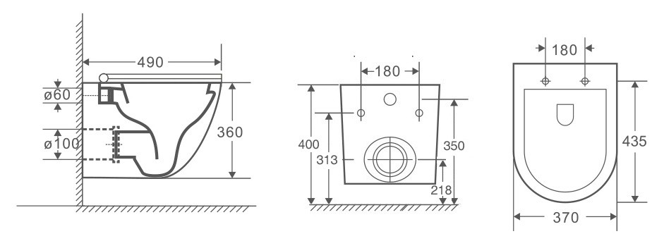 OWL Vind Cirkel-H Унитаз подвесной безободковый с сиденьем DP микролифт, система смыва Торнадо