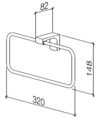 Полотенцедержатель кольцевой Dornbracht Cult 83.200.960.00