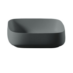 Раковина Artceram Cognac Quadro 550*350*155 отверстия для смесителя-отсутствуют Grey Olive