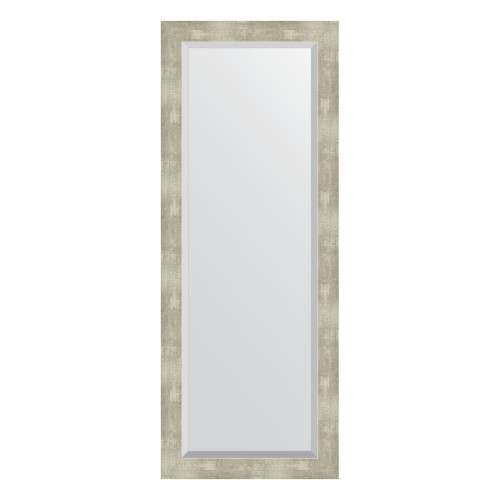 Зеркало настенное с фацетом EVOFORM в багетной раме алюминий, 51х131 см, BY 1159