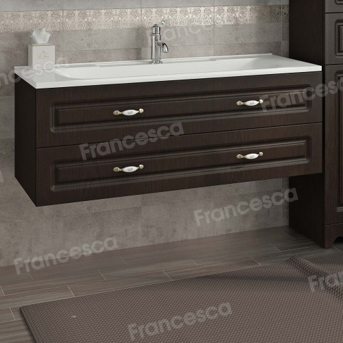 Тумба с раковиной Francesca Империя П 120 венге (2 ящ. ум. Элен 120)