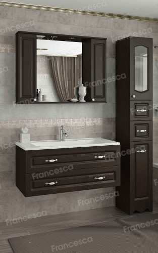 Тумба с раковиной Francesca Империя П 120 венге (2 ящ. ум. Элен 120)