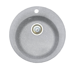 Кухонная мойка Formastone Fosto  КМД 47 К, круглая, искристый серый