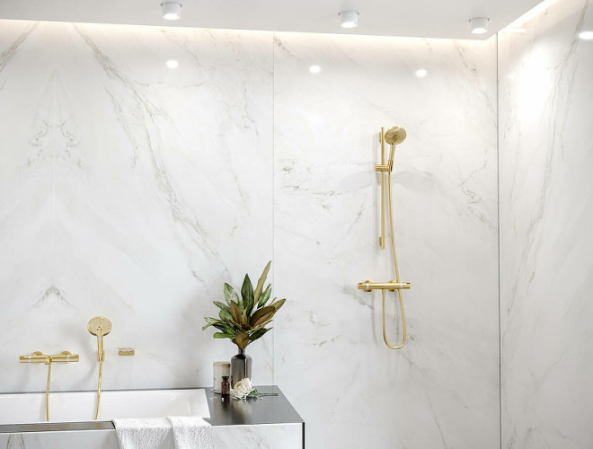 Термостат для ванны Ecostat Comfort, ВМ, ½', шлифованна бронза