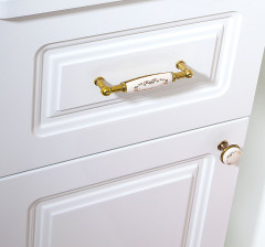 Тумба Бриклаер Анна 32 L 4627125411465 с бельевой корзиной Белая глянцевая