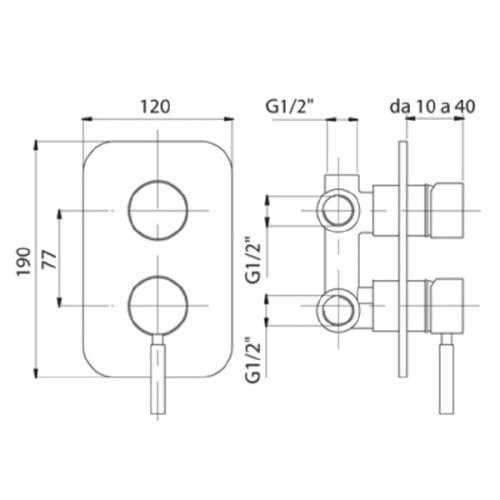 Смеситель для душа Migliore Fortis ML.FRT-5231.CR
