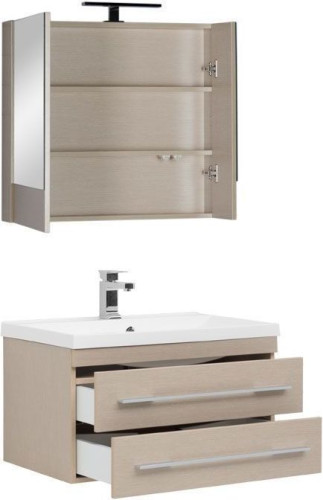 Мебель для ванной Aquanet Нота NEW 75 светлый дуб (камерино)