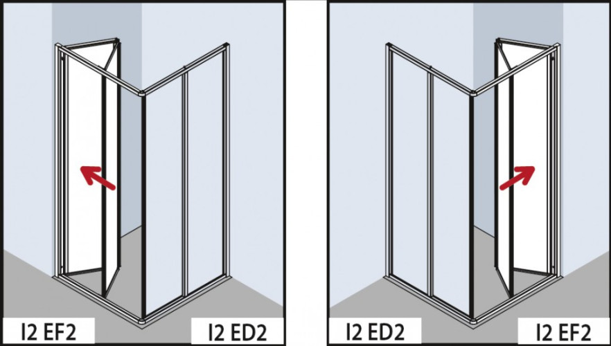 Душевая дверь Kermi Ibiza 2000 I2 ED2 100201AK L