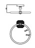 Кольцо для полотенца Antik Duo 081602 Br