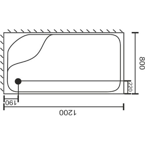 Акриловый поддон для душа Royal Bath RB8120ВP 120х80