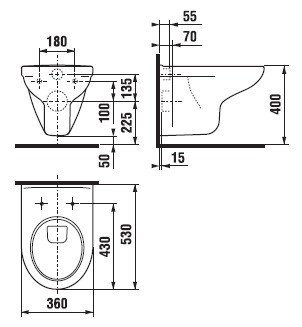 Deep by Jika Унитаз подвесной