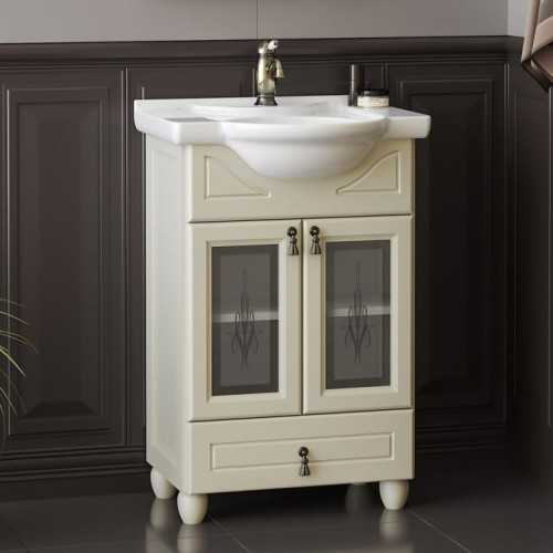 Комплект мебели для ванной Opadiris Тибет 50 со стеклом