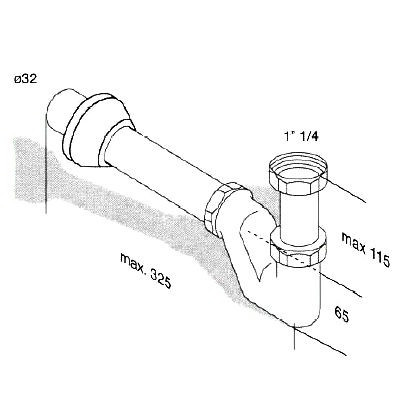 Сифон Migliore Ricambi ML.RIC-10.100