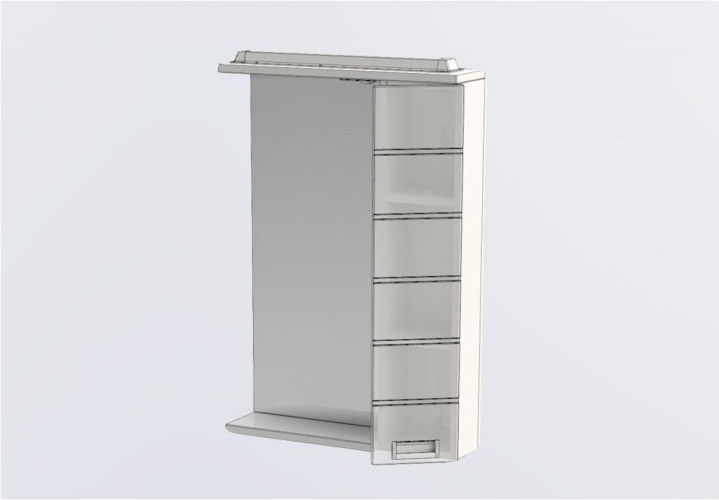 Зеркало-шкаф Aquanet Сити 65 венге