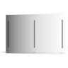 Зеркало настенное c полочкой и 3-мя встроенными LED-светильниками Ledline-S EVOFORM 120x75 см, BY 2168