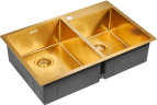 Мойка нерж. сталь Paulmark HELFER, PM237851-BG, брашированное золото, 780х510мм, Paulmark