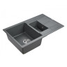 Мойка кварцевая Paulmark FESTE, PM237850-DG, графит, 775х495 мм, Paulmark