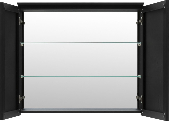 Зеркальный шкаф De Aqua Алюминиум 90 черный 261760