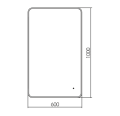 Incanto 600х1000 (бесконтактный сенсор) зеркало