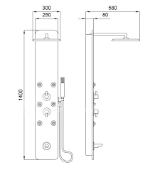 Душевая панель Kolpa San Style 4F с гидромассажем