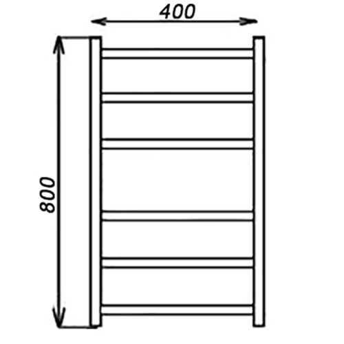 Полотенцесушитель STINOX MAXIMA 40/80