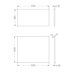 Фасад для тумбы Aquaton Лондри 60 Дуб Сантана (1A274801LH0C0)