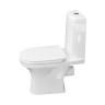 Унитаз-компакт Керамин Санти R 350х640х810 напольный, 2-режимный смыв, с жестким сиденьем с микролифтом, с двухрежимной спускной арматурой и креплениниями (CS00087118)