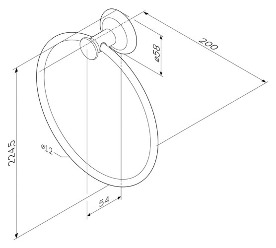 Кольцо для полотенец AM PM Like A8034400