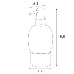 Дозатор жидкого мыла Azario ELVIA керамический настольный, бронза (AZ-128-A)