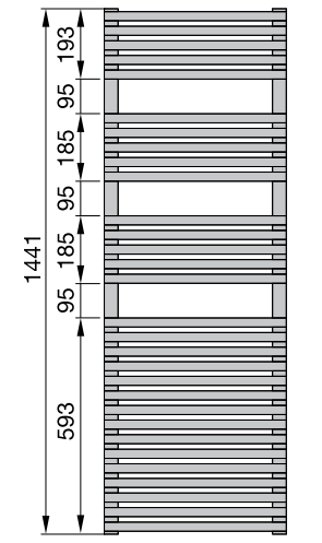 Полотенцесушитель Zehnder Forma Spa LF-150-060-05
