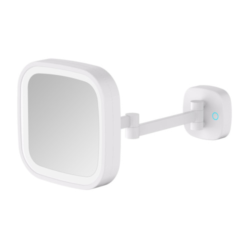 Зеркало настенное c увеличением 5х JAVA S-M332W белый