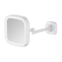 Зеркало настенное c увеличением 5х JAVA S-M332W белый