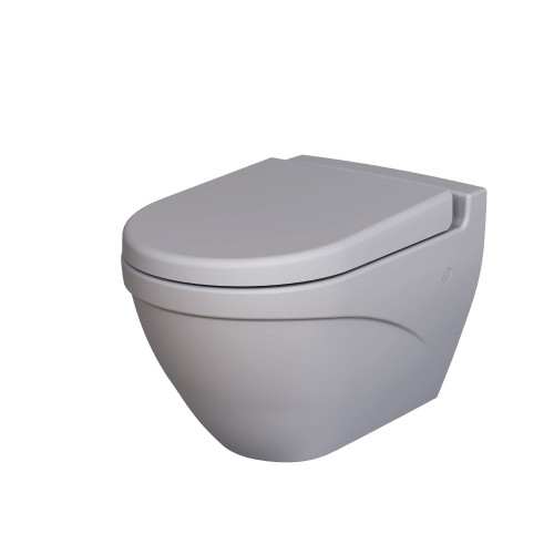 Унитаз Nord 133T20301 (535*385*360) СЕРЫЙ МАТОВЫЙ подвесной