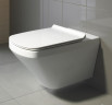 Унитаз подвесной Duravit Durastyle без смывного края, с сиденьем 373x540x393, белый (45510900A1)