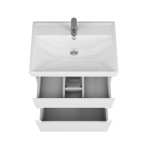 Тумба OWL 1975 Nyborg 70, 2 ящика, белая