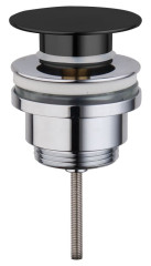 AQG, универсальный донный клапан click-clack, цвет черный матовый / хром