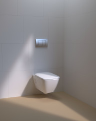 Инсталляция Geberit Duofix 458.163.21.1 для подвесного унитаза, со смывным бачком Delta, смывная клавиша Delta30, хром глянец (458.163.21.1)