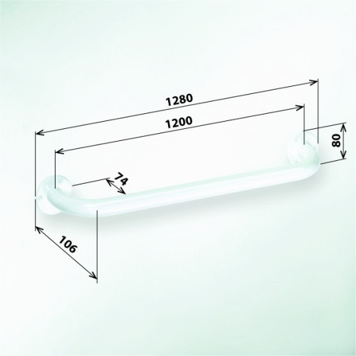 Поручень для ванны Bemeta Help 301101204