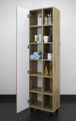 Пенал напольный Craft 50 без ящика С ЗЕРКАЛОМ Домино