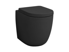 Унитаз Artceram File 2.0 приставной 360*520 черный матовый (matt black)