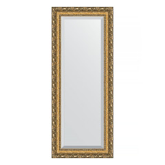 Зеркало настенное с фацетом EVOFORM в багетной раме виньетка бронзовая, 55х135 см, BY 1260