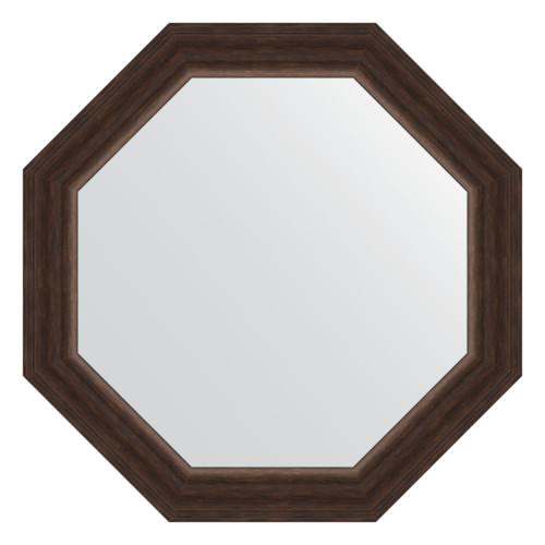 Зеркало настенное Octagon EVOFORM в багетной раме палисандр, 56х56 см, BY 3987