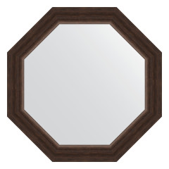 Зеркало настенное Octagon EVOFORM в багетной раме палисандр, 56х56 см, BY 3987