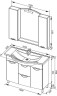 Мебель для ванной Aquanet Асти 105 б/к белый