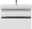 Тумба с раковиной Aquanet Nova Lite 100 белый (2 ящика)